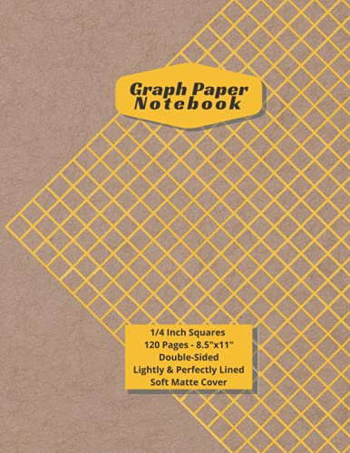 Graph Paper Composition Notebook: Graph Paper, 4 squares per Inch, 120 Pages, 8.5x11