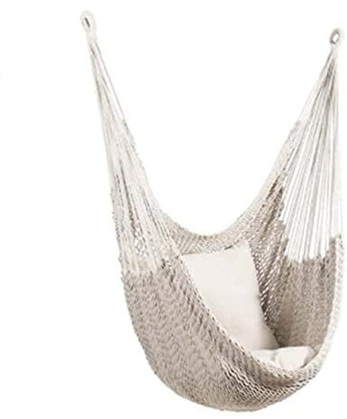 Hängemattenstuhl aus Netzgewebe, Veranda-Sitz, gewebtes Seil, Schaukelseil aus Netzstoff, Möbel, Sitz für Hängesessel