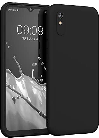 kwmobile Custodia Compatibile con Xiaomi Redmi 9A / 9AT Cover - Back Case per Smartphone in Silicone TPU - Protezione Gommata - nero