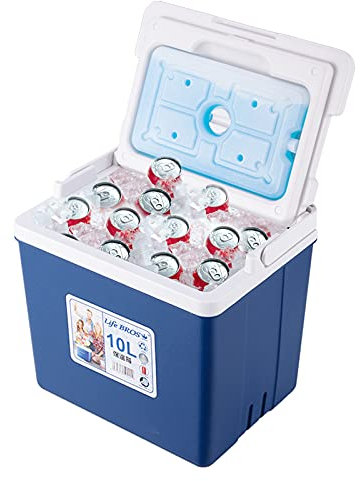 LifeBROS 11qt 19qt Insulated Portable Cooler Leak-Proof Ice Chest Lunch Box Hard Coolers with Extra Ice Pack for BBQ, Camping, Pincnic、Car、Home Recreation、etc.-Blue