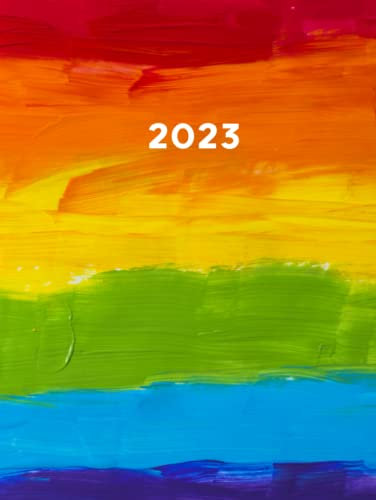 2023: Großer XXL Kalender 2023 I 1 Tag 1 Seite + Weitere Extras I 400 Seiten I LGBT Regenbogen Bunt