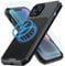 WIFORT for iPhone 14 Case Compatible with MagSafe, Military-Grade Protection & 2 Screen Protector 360 Full Body Shockproof Metal Frame Protective Phone Cover for iPhone 14 6.1'',Black