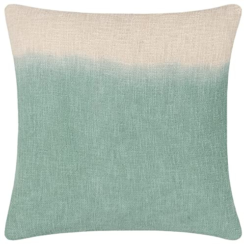 furn. Mizu Square Polyester Filled Cushion, Eucalyptus, 50 x 50cm