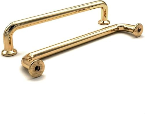 SYZOW 6 Stück Möbelgriffe Gold 96mm Lochabstand Schubladen Griffe für Küchenschränke Gold Schrankgriffe Schubladengriffe Türgriffe für Küchenschränke