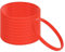 PATIKIL Silicone Bracelets, 30 Paquet Coloré Caoutchouc Bracelets Vide Élastique Sports Groupes pour Adultes Ados Sports Équipe Jeux, Rouge