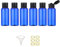 Apstaqeoo 6PCS 50ML Plastic Travel Bottles with Flip Cap Empty Squeeze Bottles Refillable Travel Container with 1 Funnel & 6 Labels TSA Approved for Liquids Lotion Toiletries Cosmetic (Blue)