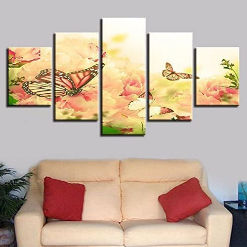 Bild Auf Leinwand - Leinwandbild - Schöne Stiefmütterchen Ohne Rahmen 150 X 80 Cm - Wand Bild - Wanddeko - Leinwanddruck - Bilder - Kunstdruck - Wanddekoration - Leinwand Bilder - Wandkunst