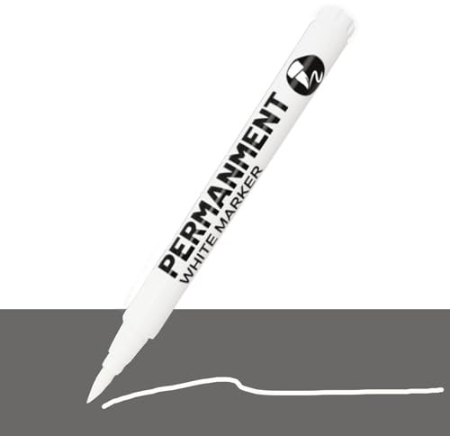 LMMINBZ Marqueurs permanents pour peinture acrylique blanche - Marqueurs acryliques permanents et étanches pour art, dessin, peinture sur pierre, céramique, verre, bois, plastique, métal