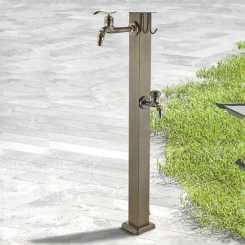 XRRJFYH Wasserzapfsäule Garten Wassersäule Wasserentnahmestelle Garten Wasserhahn Auslaufhahn Aussen Farbe: Bottom Water Inlet Größe: 96cm/38in