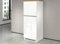 Dmora - Küchenschrank Plinio, Mehrzweckschrank, Küchenzeile Schrank, Multifunktionales Kühlregal, 100% Made in Italy, 60 x 60 x 165 cm, glänzendes Weiß und Eiche