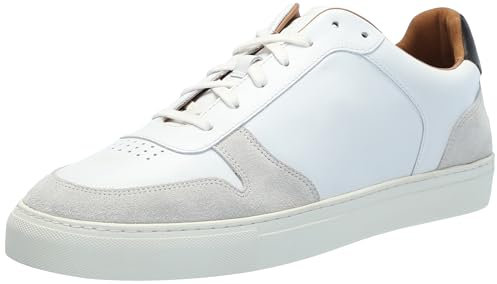 Allen Edmonds Herren Floyd Lace Up Sneaker, Weißes Leder, 42 EU