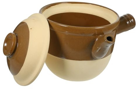 Cabilock Cazuela Pequeña Para Fideos De Arroz Olla De Barro China Para Medicinas Olla Para Estofado De 2 L