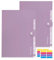 KONVINIT Lot de 4 classeurs extensibles A4, porte-documents avec 8 pochettes pour documents, pour le bureau, l’école et la maison (violet)
