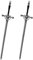 2 Pcs Schwert Haarnadeln, Chinesische Haarstab Haarstäbchen Metall, Elegant Vintage Haargabel Einfach für Frauen Mädchen, Schöne Haarschmuck für Feste Frisur Haar Dekoratives (Schwarz)