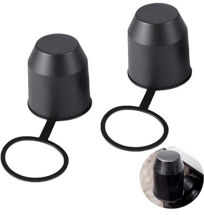 SHPUJUN 2 Pièces Cache Boule Attelage Voiture,Protection Boule Attelage,Boule Attelage pour Universel Remorque Voiture,Protection Boule Attelage Voiture,Cache Boule Attelage Voiture pour Boule