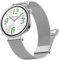 DEALELE Cinturini compatibili con Huawei Watch GT5 Pro 42 mm / GT5 / GT4 41 mm / Garmin Venu 3S / Fossil Donna Gen 6, 18 mm Cinturino in maglia milanese in acciaio inox per donne e uomini, argento