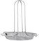 Rejilla para asador de pollo, soporte de pie para asador de pollo vertical, plegable, engrosado, portátil, de acero inoxidable, para exteriores