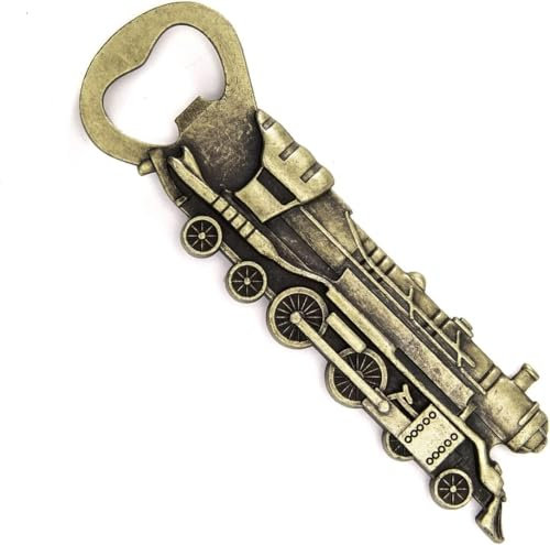 Unique Design Vintage Wine Beer Bottle Opener for Bar Bartender Men and Women, Party, Kitchen, Home, Thanksgiving, Christmas (Train)