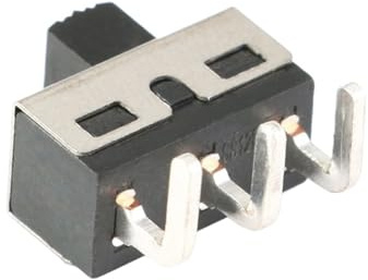 10PCS Slide Toggle Switch Straight Feet/SS12D06 Right Angle Feet power Direct-inserted Horizontal Sliding Gear IDGTTLDF(SS12D06)