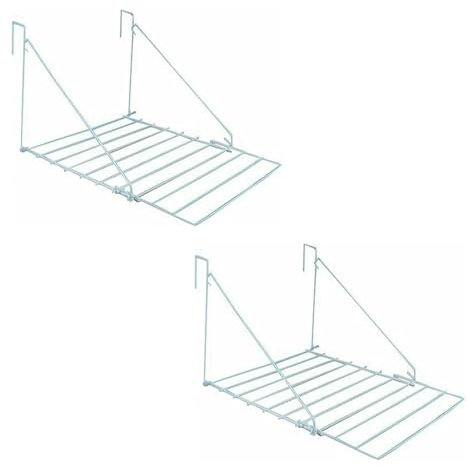 PD - 7M Folding Over Door Clothes Dryer - Heavy Duty Laundry Dryer Rack - Caravan Window/Door Clothes Airer - Balcony Towel Holder - Foldable Laundry Indoor Drying Rail - Strong & Lightweight (2)