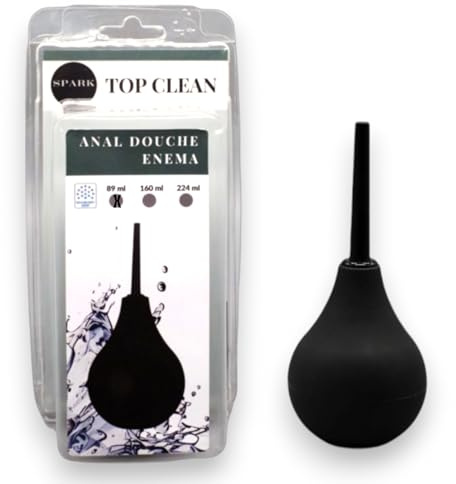 Power Escorts - Anal Douche Cleaner Cap. 160 ML - Black (160 ML)