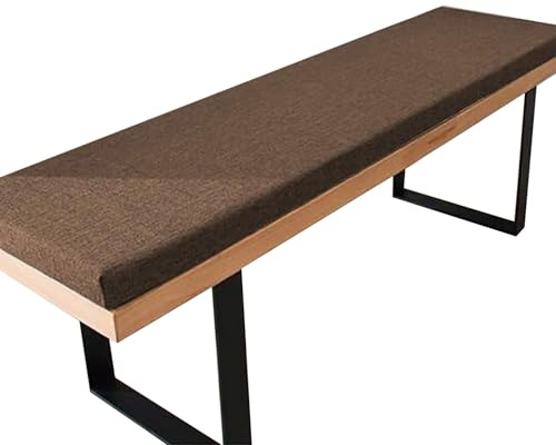 SDNAM Sitzkissen 60x30 80x30 100x30 100x40 Bankkissen Bankauflagen für Fensterbank 3/5cm Dickes Waschbare Abnehmbarer Sitzkissen für Gartenbank Esstisch, Bank, Drinnen(G6,60x30x5cm Thick)