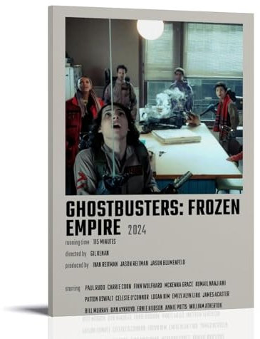 juaseehke Poster Ghostbusters Frozen Empire (7), dekoratives Leinwandposter, ästhetischer Poster, Wandkunst, Dekorposter, 20 x 30 cm, Rahmenstil
