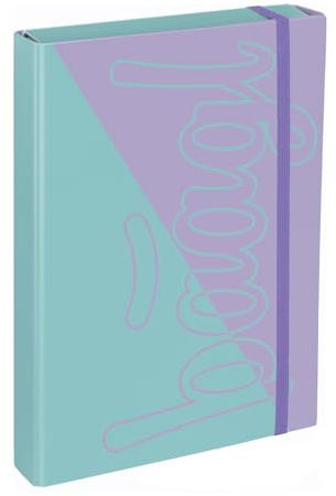 Baagl Heftbox für Schulranzen - Heftmappe A4 JUMBO für Kinder mit Gummiband und Innenklappen - Sammelmappe, Sammelbox mit Gummizug für Jungen (Sweet)