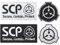 4 Stück SCP Foundation-Logo, lustig, taktisch, bestickt, mit Klettverschluss, für Jacke, Jeans, Tasche, Biker, Armband, Weste, Hut, Rucksack, Uniformen, Kleidung