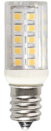 TFixol Cerámica 5 W E12 s Light Bu AC220V Nevera Base Tornillo Nevera Cocina Pasillo S Bu Sin parpadeo Maíz s Blanco Cálido