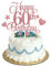 60th Happy Birthday Cake Topper Rose Gold Glitter,Personalised Cake Toppers for Grandfather Grandmother Dad Mom Uncle Birthday Party Cake Decorations Kit with Star Heart Cupcake Topper