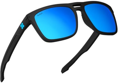 Sungod Tempests™ Sunglasses - Lightweight Eyewear with UV400 Protection Frame - Black Blue