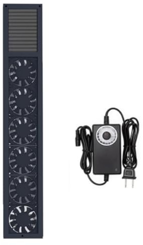 Ventilador Vertical De Ventana,Extractor Para Ventana Corredera,Volumen De Aire Ajustable,Instalación Retráctil Sin Perforar 53-120cm,2800RPM Para Dormitorio Cocina Oficina Baño(Black,81-120cm)