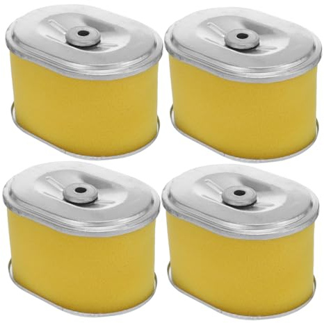 BUGUUYO 4 Pezzi Filtro Aria per Motore a Benzina 168f per Microtiller e Motozappa Filtrazione Efficiente e Alta Capacità di Polvere, Materiale Carta e Spugna, Dimensioni 10x7,3x6,4 Cm, per