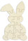 Holzpuzzle „Hase“ zum selbst gestalten und bemalen - 12 Teile, 29 x 19,5 cm - personalisierbares Puzzle aus Schichtholz in Hasenform