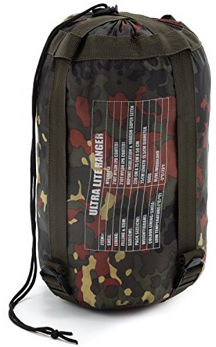 Army Schlafsack Ultra-Lite Ranger BW Bundeswehr Commando KSK in verschiedenen Farben (Bundeswehr Flecktarn)