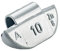 PERFECT EQUIPMENT 100x Schlaggewichte Alufelgen Typ63 10g Silber | Schlaggewichte Alu Auswuchtgewichte Alufelgen | Wuchtgewichte Alufelgen