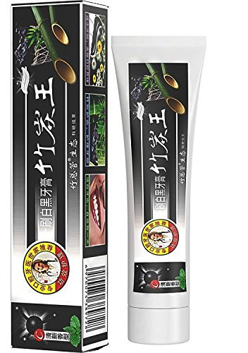 DISAAR BEAUTY Charcoal Bamboo Natural Whitening Formula Black Toothpaste Removes Stains Bad Breath 105G