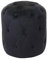 Mendler Hocker HWC-D22, Sitzhocker Ottomane, 42x39cm MVG-Zertifiziert - Samt schwarz