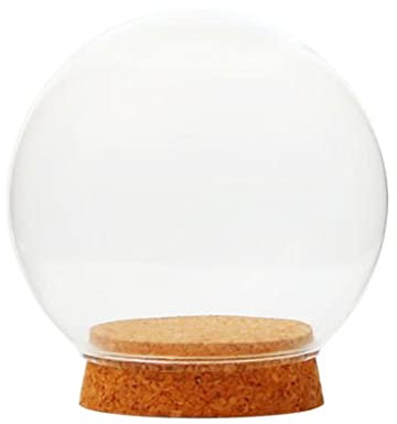 joyMerit Glaskugel Geformte Abdeckung Landschaft Terrarium Container Deckel Vase Flasche - 12 cm