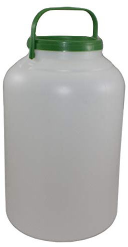 Bidón de plástico con asa 17 L, Tanque Agua, Garrafa Plástico .Botella Cilindro,Tarro PVC,