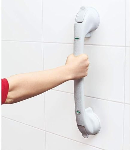 TronicXL XXL Premium Badezimmergriff ohne Bohren mit Saugnapf Vakuum Griff für Badewannen Dusche WC 50cm Haltestange Montage Duschgriff Badezimmer Griffstange Handgriff Haltegriff Senioren Handlauf