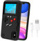 LucBuy Spielekonsolenhülle für iPhone, Schutzhülle mit Eigener Stromversorgung und 36 Spielen,Cooles Farbdisplay,Stoßfeste Videospiel-Handytasche für iPhone X/XS - Schwarz
