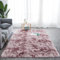 Amazinggirl Hochflor Teppich wohnzimmerteppich Langflor 100 x 160 cm - Teppiche für Wohnzimmer flauschig Shaggy Schlafzimmer Bettvorleger Outdoor Carpet Dunkelrosa mit Muster