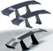 2 Stück Universal Auto Mini Spoiler Wing, Auto Mini Spoiler Wing, Auto Mini Heckspoiler Flügel Ohne Perforation, Kann für Dekoration, Fahrzeugstabilität, Allgemeine Verwendet Werden