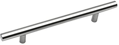 ANSIEDIO 6 Pack Cupboard Handles, Stainless Steel T Bar Kitchen Cabinet Handles Furniture Door Drawer Knobs Pulls (96mm Hole Centers)