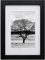 A5 Frame,A5 Picture Frame 100% Solid Wood Matted for 6x4, A5 Photo Frame with Acrylic,14.8x21cm Picture Frame for Tabletop and Wall Mounting,A5 Certificate Frames for Portrait, Black