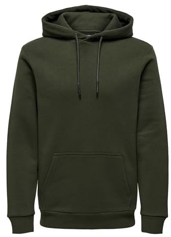 ONLY & SONS Herren Hoodie Kapuzenpullover ONSCERES XS S M L XL XXL Baumwolle, Größe:M, Farbe:Rosin 22018685