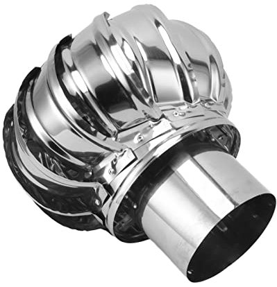 TOPINCN Edelstahl-Pipefit-Dach, Dachentlüftungsöffnungen, Ventilator, Windturbinen, Entlüftung, Dachbodenventilator, Rotierende Schornsteinhaube, Dachentlüftungen für Häuser, Fabrik,