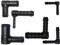 Raccord de tuyau coudé, tailles au choix de 4 à 32 mm, raccord d'angle PA GF30 également réduit (2, 16 x 16 mm)
